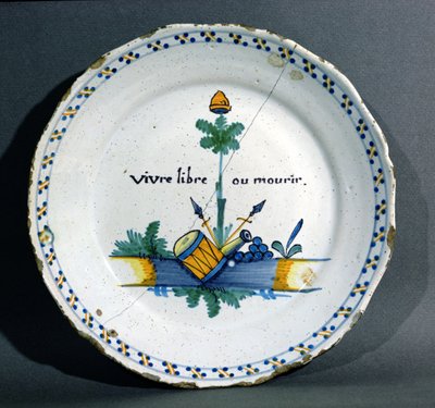 Assiette représentant l