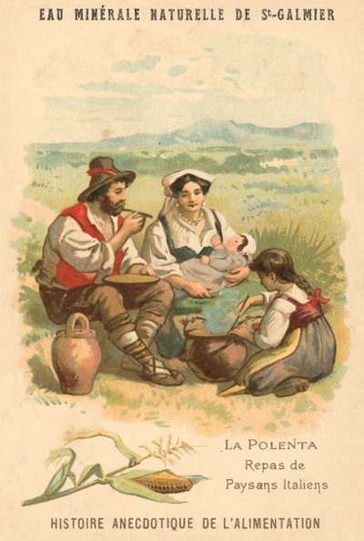 Polenta, repas des paysans italiens - French School