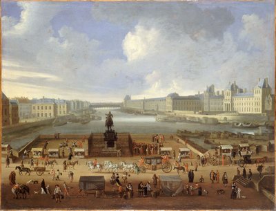 Pont Neuf et le Louvre - French School