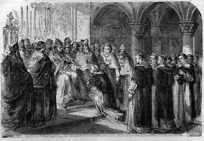Le pape Adrien II (792-872) remet à l