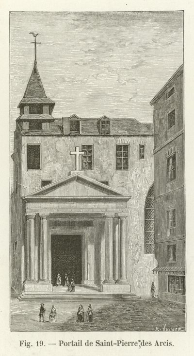Portail de Saint-Pierre des Arcis - French School
