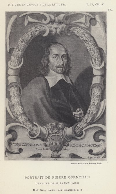 Portrait de Pierre Corneille - French School