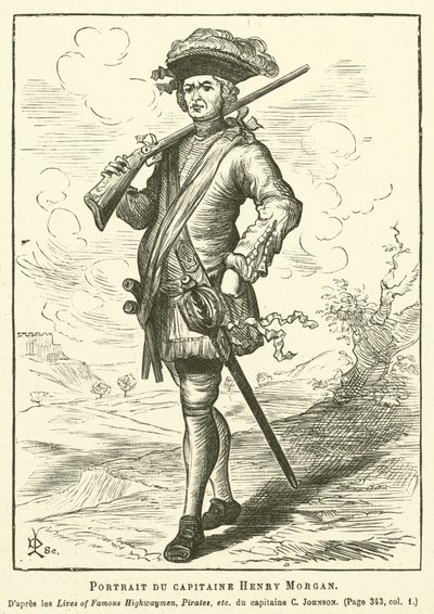 Portrait Du Capitaine Henry Morgan - French School