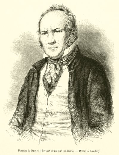 Portrait de Duplessi-Bertaux grave - French School