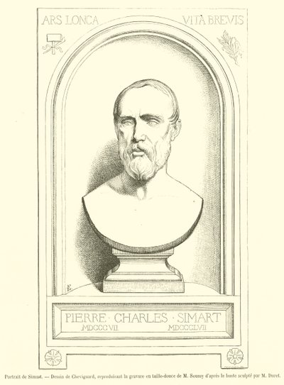 Portrait de Simart - French School