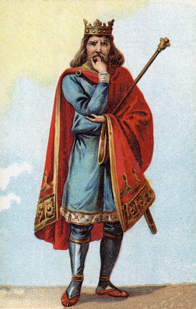 Portrait de Childéric II, roi des Francs de 670 à 673. - French School