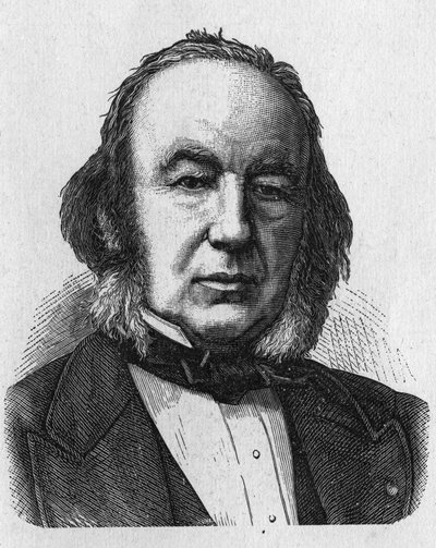 Portrait de Claude Bernard (1813 - 1878), physiologiste français - dans « Album de la Science ; savants illustres ; Grandes découvertes » 1896 - French School