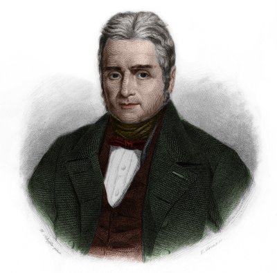 Portrait de Jacques Laffitte (1767-1844), homme politique et banquier français. dans « Livre des Orateurs » par Louis de Cormenin Timon. 1842. Collection privée. - French School