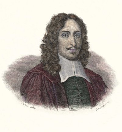 Portrait de Jean de Rotrou (1609 - 1650), poète et dramaturge français dans "Portraits des Hommes Utiles" - French School
