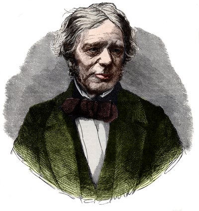 Portrait de Michael Faraday (1791-1867) - French School