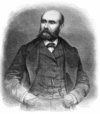 Portrait de Paul Henry Corintin Féval (Paul Féval père) - French School