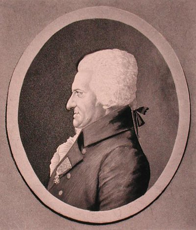 Portrait de Pierre-Alexandre Monsigny (1729-1817) gravé par Edme Quenedey (1756-1830) - French School