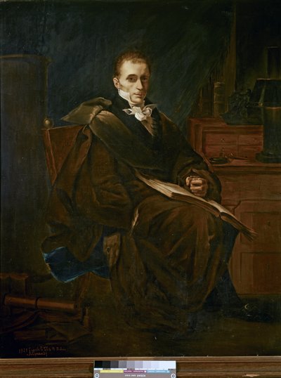 Portrait of René-Théophile-Hyacinthe Laennec (oil on canvas) - French School