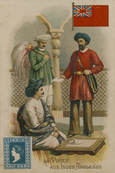 Service postal en Inde britannique - French School