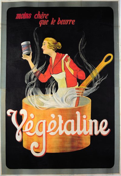 Affiche publicitaire pour la margarine Végétaline - French School