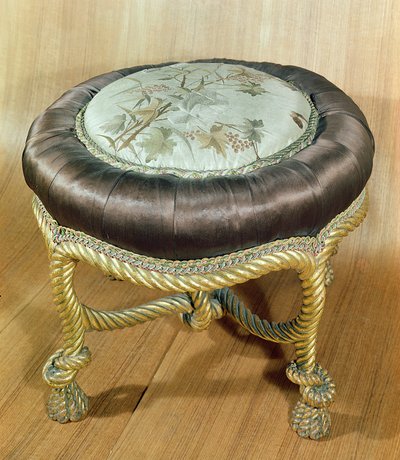 Pouf, style Second Empire - French School