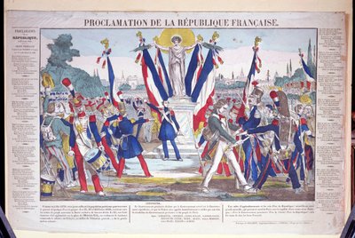 Proclamation de la République française, 25 février 1848 - French School