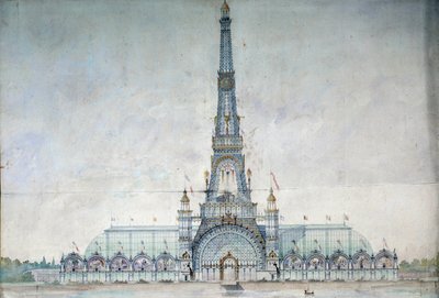 Projet refusé de modification de la tour Eiffel pour l