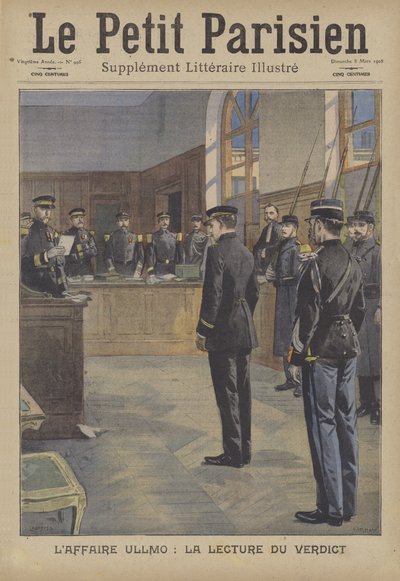 Lecture du verdict au procès pour trahison de Charles Benjamin Ullmo - French School