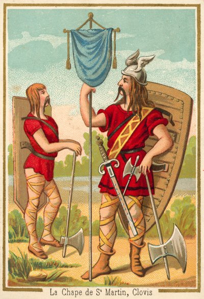 Relique du manteau de Saint Martin de Tours, époque de Clovis I - French School