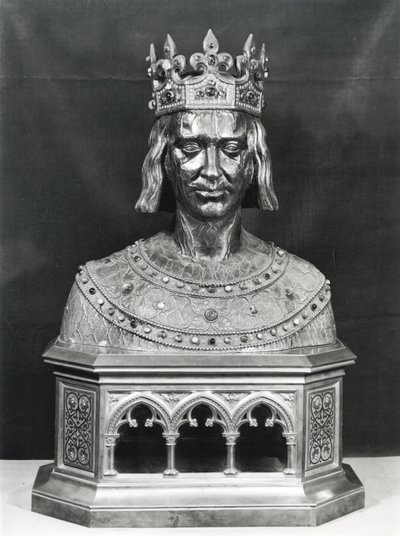 Buste reliquaire de Saint Louis (1214-70) - French School