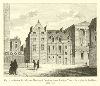 Restes du collège de Montaigu à l