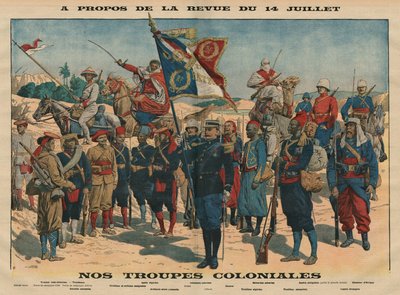 Revue du 14 juillet, Nos troupes coloniales, illustration de 