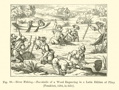 Pêche en rivière - French School