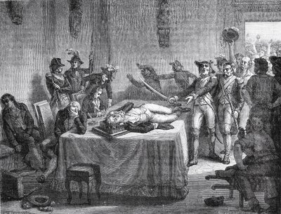 Robespierre attendant son exécution après s