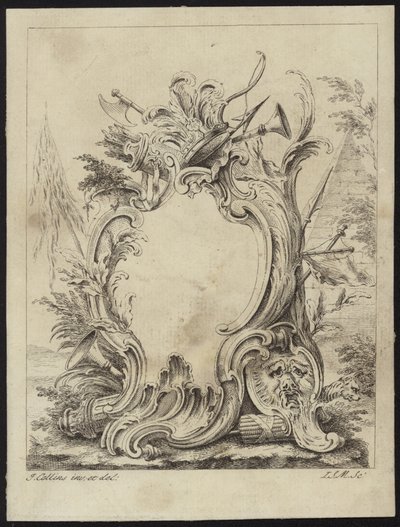 Design rococo pour un cadre - French School