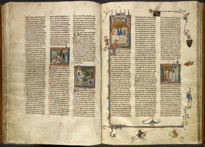 Lancelot retirant la tête de son grand-père décapité, le roi, d