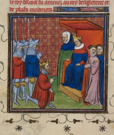 Jean Baliol devant Édouard Ier, illustration des 
