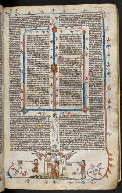 Scène en bas de page d