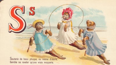 S : Sauté de beau phoque, ou même de phoques, semble révéler seulement une vraie moquerie - French School