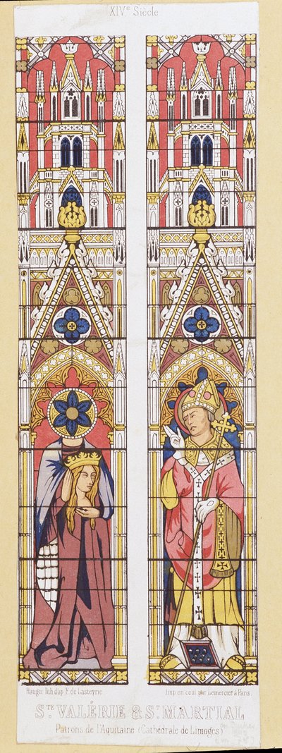 Sainte Valérie, vierge et martyre à Limoges (3e siècle) et Saint Martial, évêque de Limoges (3e siècle), patrons de l