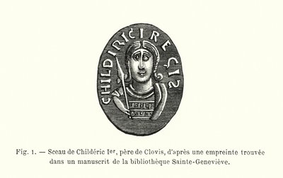 Sceau de Childéric Ier, père de Clovis, d