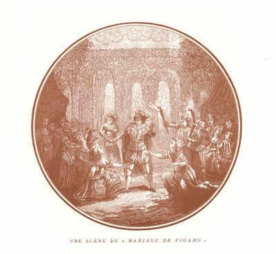 Scène du Mariage de Figaro, par Wolfgang Amadeus Mozart - French School