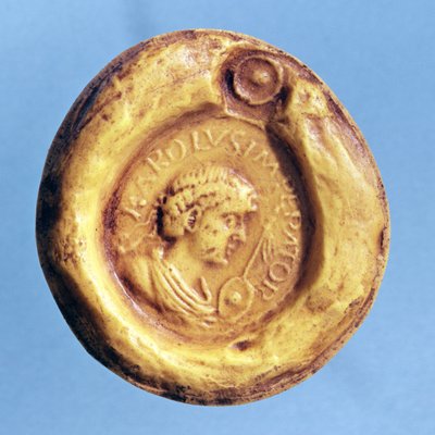 Sceau de Charles III (839-888) le Gros, Roi de France et Empereur du Saint-Empire romain, 9ème siècle - French School