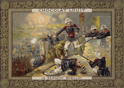 Le sergent Jules Bobillot, soldat français, au siège de Tuyên Quang, Tonkin, guerre franco-chinoise, 1884-1885 - French School