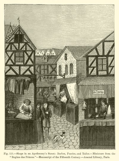 Boutiques dans une rue d