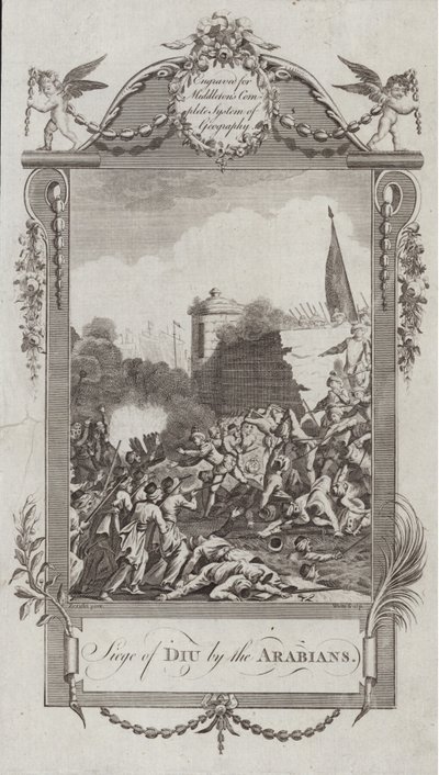 Siège de Diu par les Arabes - French School