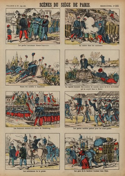 Siège de Paris par les Prussiens, guerre franco-prussienne - French School