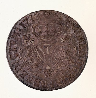 Écu français en argent, règne de Louis XIV - French School