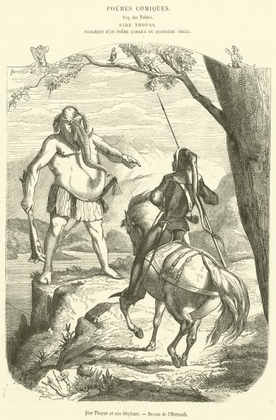 Sire Thopas et sire Oliphant - French School