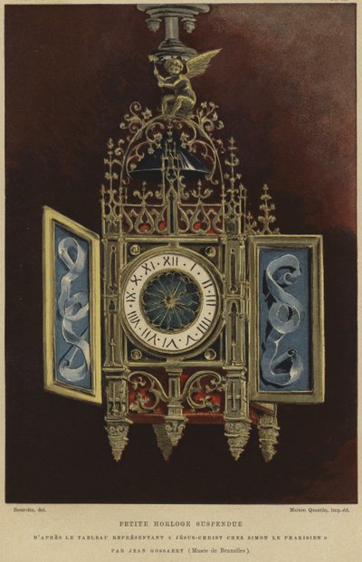 Petite horloge murale - French School