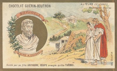 Sophocle (495 av. J.-C.-406 av. J.-C.), tragédien grec, auteur de « Œdipe à Colone », pièce jouée posthumément en 401 av. J.-C. - French School