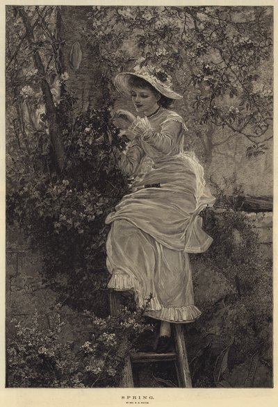 Printemps (gravure) - French School