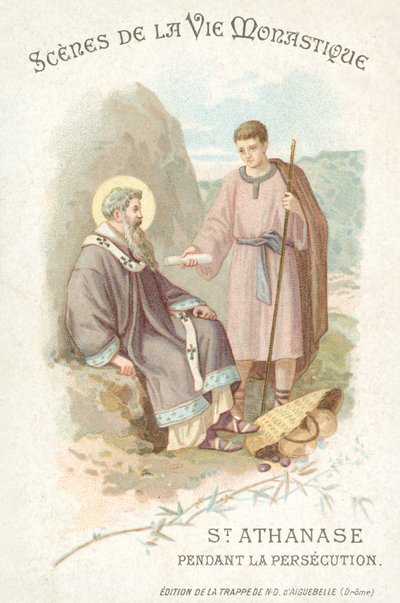 Saint Athanase pendant la persécution des chrétiens - French School
