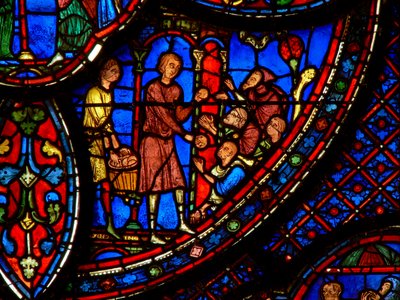 Saint Antoine : distribue aux pauvres - French School