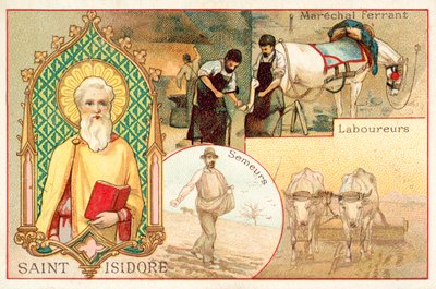 Saint Isidore, saint patron des agriculteurs et des ouvriers agricoles - French School